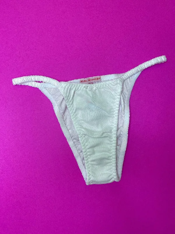 Hello Beautiful: Romance String Panty - White