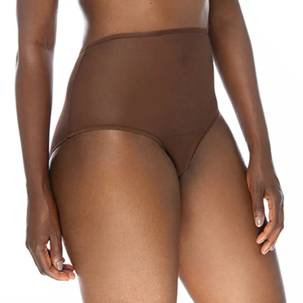 Ownbrown: Mesh High-Waisted Brief - Yemoya