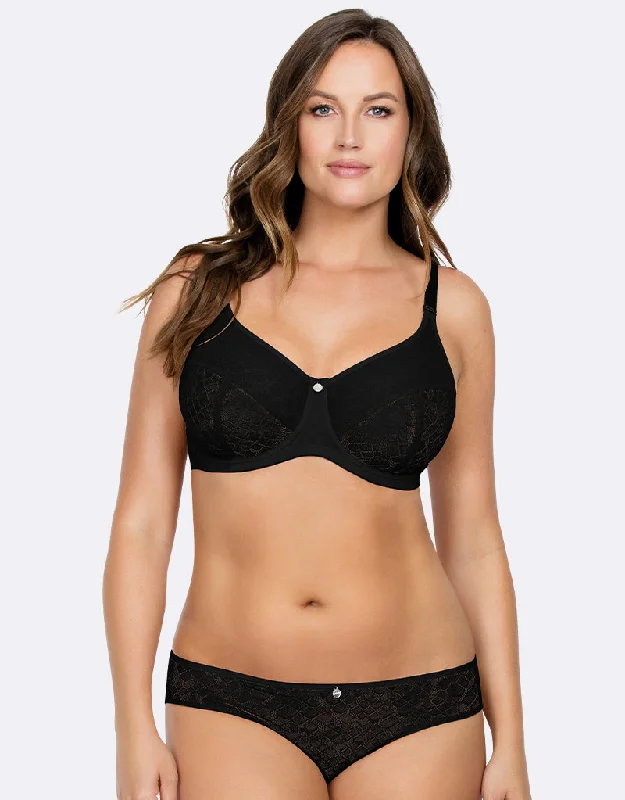 Parfait Enora Minimizer Full Cup Bra Black