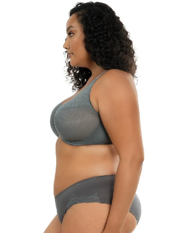 Parfait Enora Minimizer Full Cup Bra Charcoal