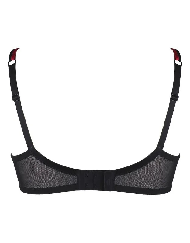 Pour Moi Decadence Underwired Bra Red/Black