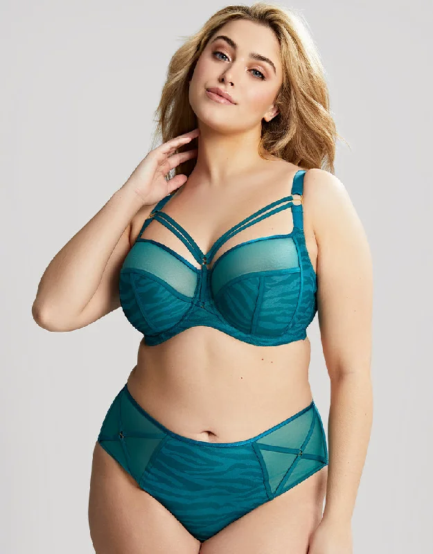 Sculptresse By Panache Dionne Full Cup Bra Teal Animal