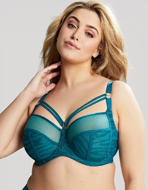 Sculptresse By Panache Dionne Full Cup Bra Teal Animal