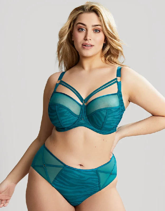 Sculptresse By Panache Dionne Full Cup Bra Teal Animal