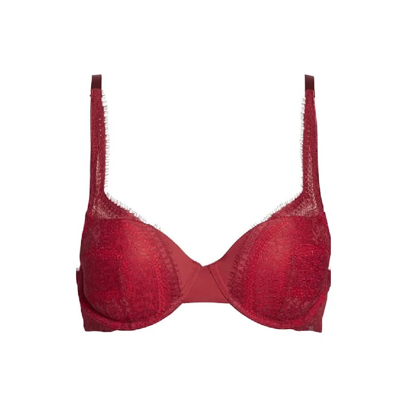 Calvin Klein Push Up Red Bra