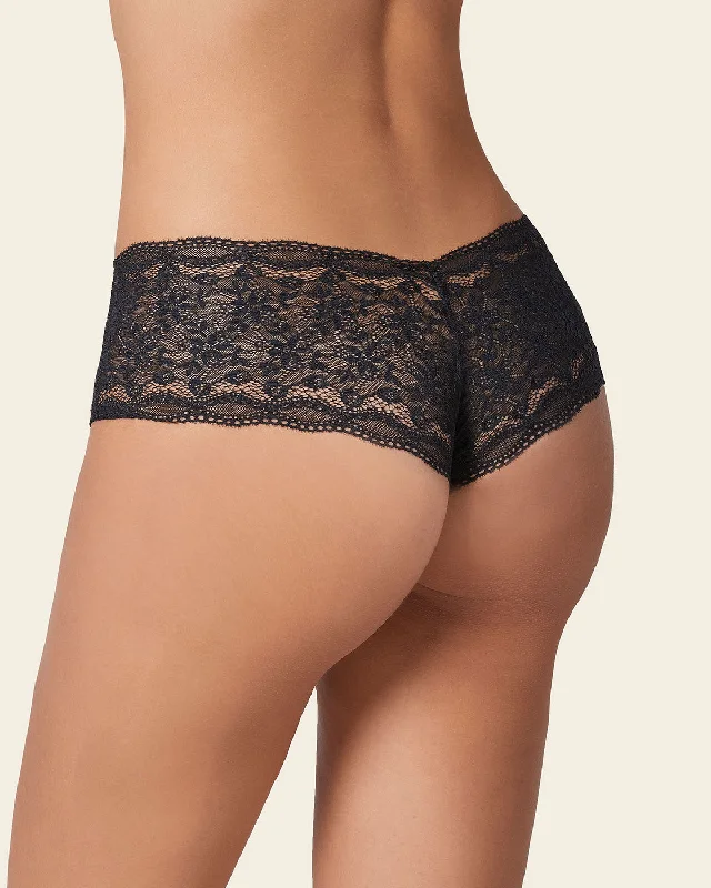 Panty estilo hípster en SmartLace® sexy con refuerzo en algodón