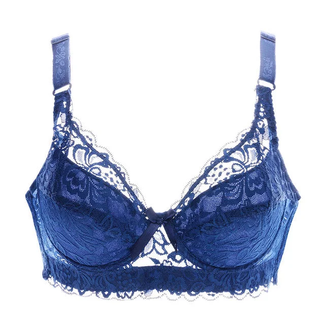 Plus Size 40 90 44 Push Up Lace Bra For Women's Bralette Crop