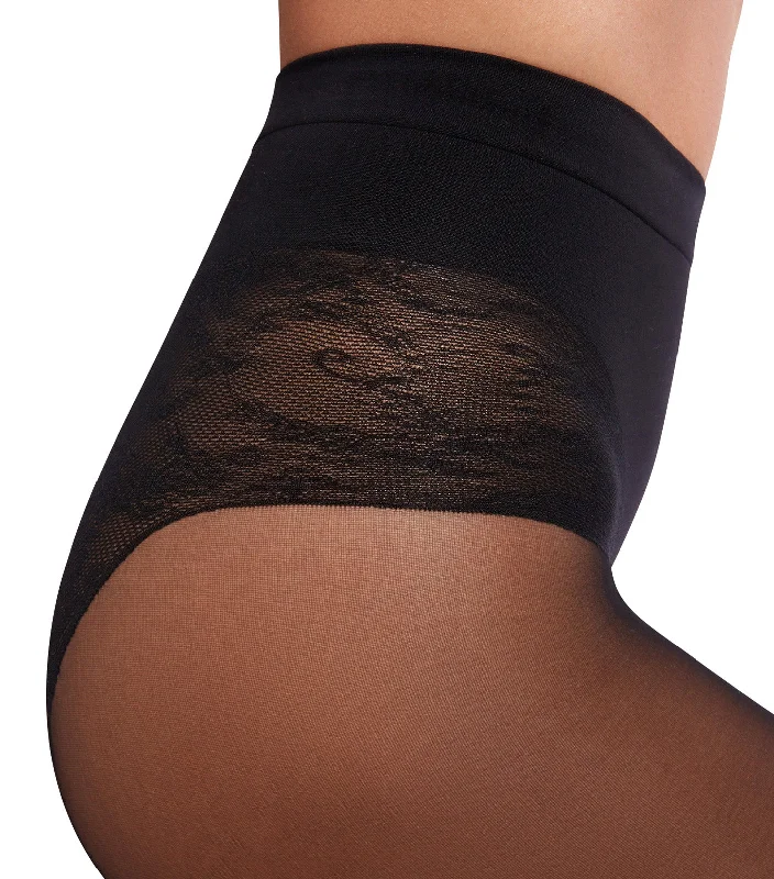 Tummy 20 Control Top Tights Black