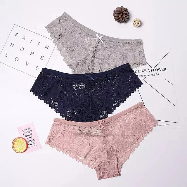 Grey Blue Beige / M / 3PCS