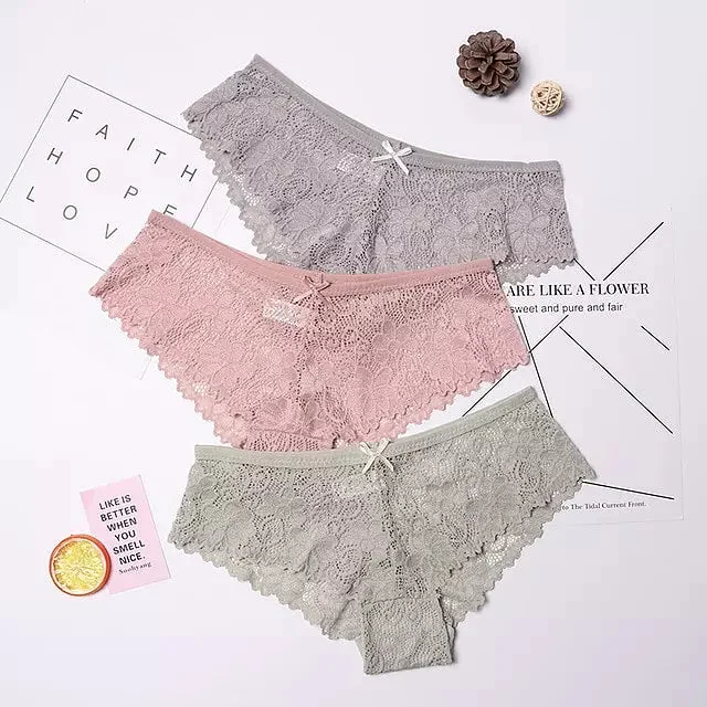 Grey Beige Green / M / 3PCS