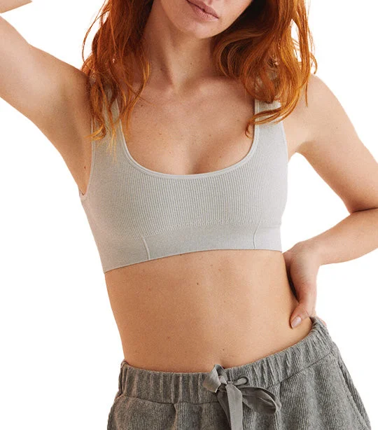 Seamless Multiway Bra Top Gray