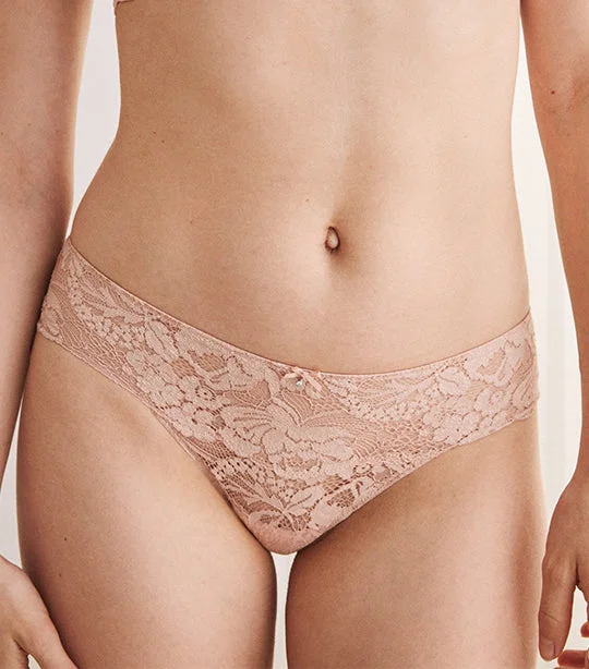 Wide Lace Briefs Pink