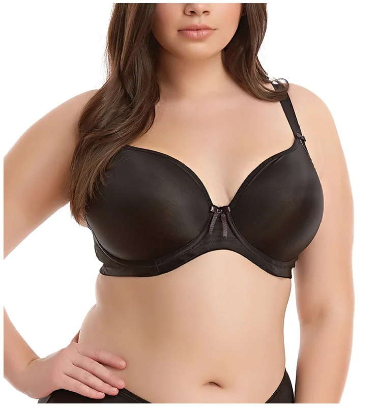 Elomi Bijou Molded Plunge Underwire Bra (8722) - Black