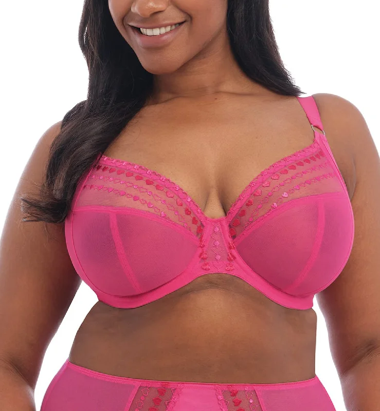 Elomi Matilda Banded Plunge Underwire Bra (8900) - Pink Kiss