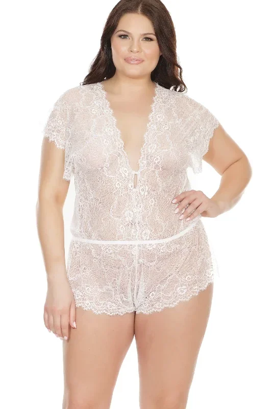 Lace Romper | Plus Size