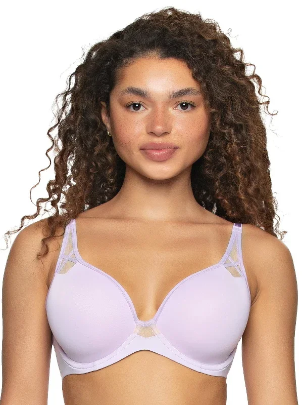 Amaranth Plush T-Shirt Bra w/ Sheer Details