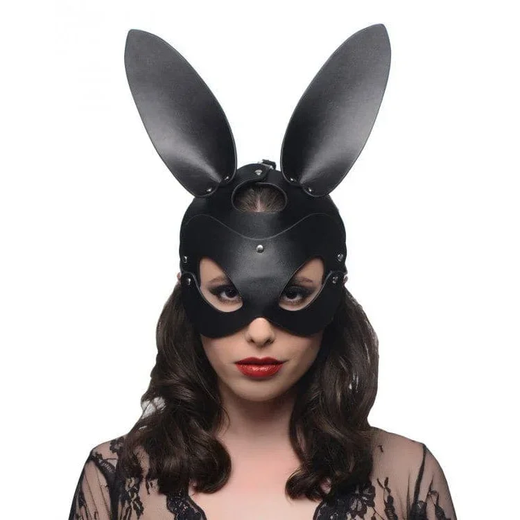 Bad Bunny Face Mask Naughty Rabbit - Black