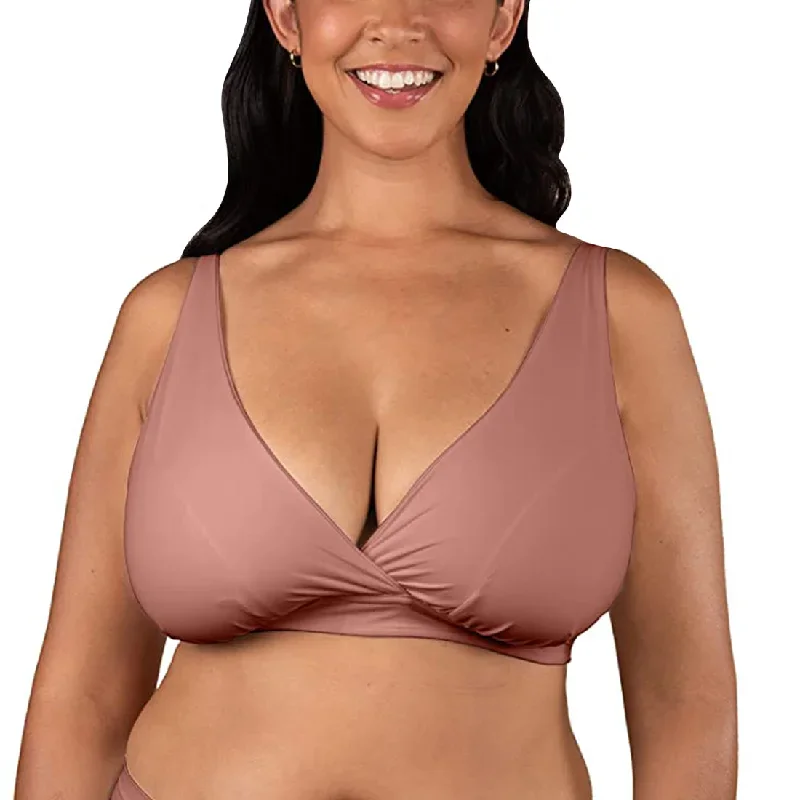 BRAVADO! DESIGNS Ballet FULL CUP Plunge Crossover Bra (1260VFC)- Roseclay