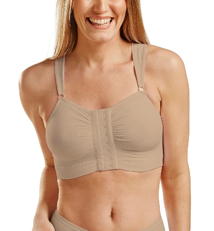 Carefix Bella Front Closure Comfort/Sleep Bra (321250)- Nude