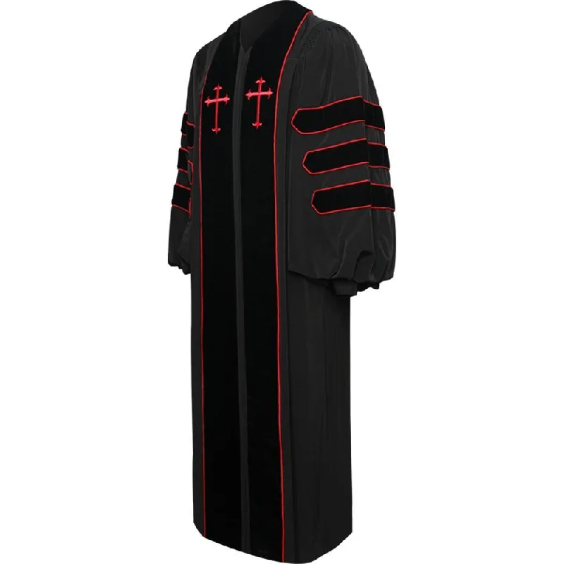 Black Dr. of Divinity Clergy Robe