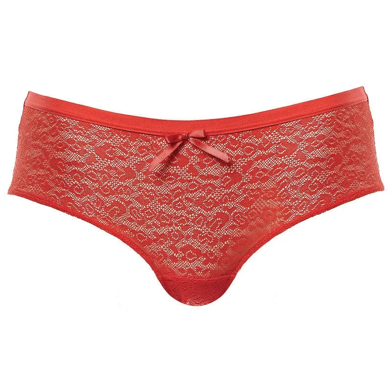 Fancies Chilli Red Hipster Short - Freya