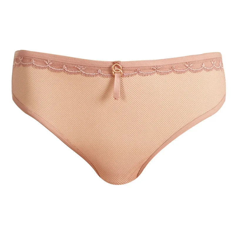 Idol Allure Cafe Au Lait Nude Deep Thong - Freya