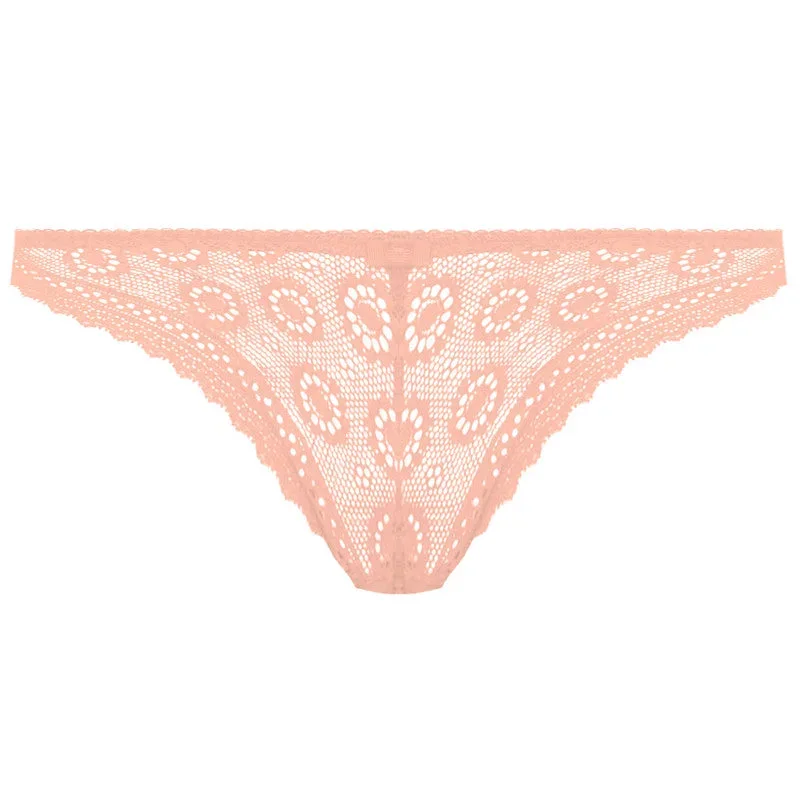 Love Note Blossom Pink Brazilian Thong - Freya