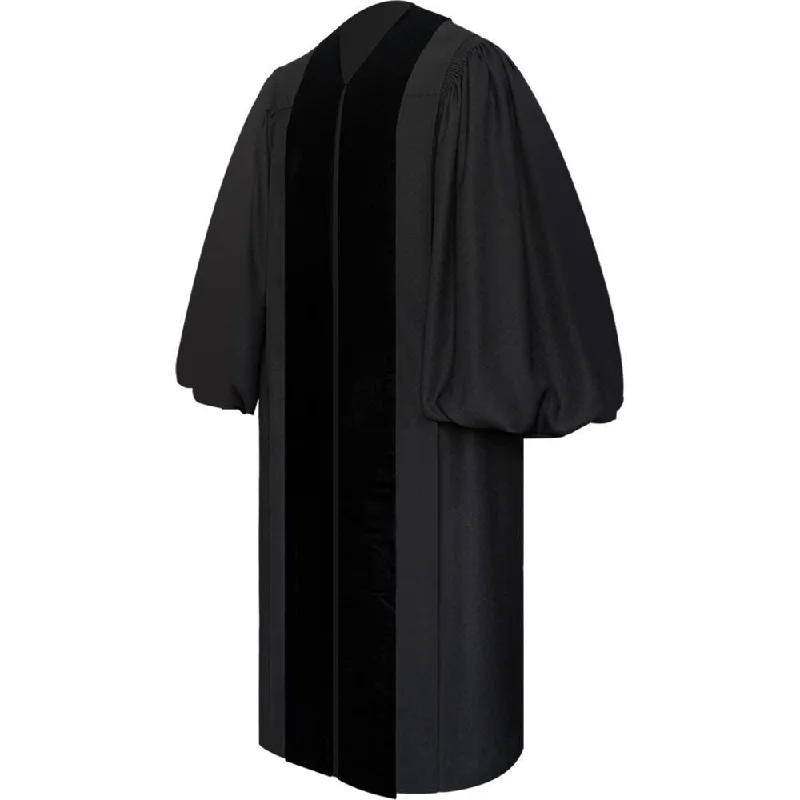 Front Velvet Geneva Clergy Robe