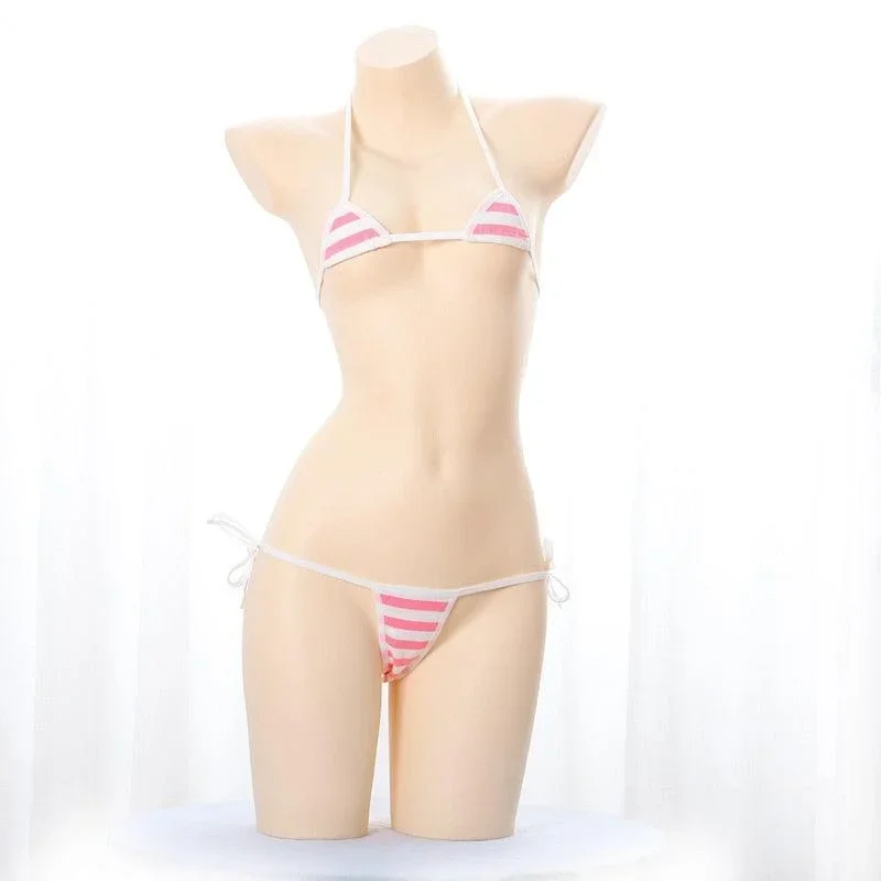 japanese-kawaii-striped-bikini-collection