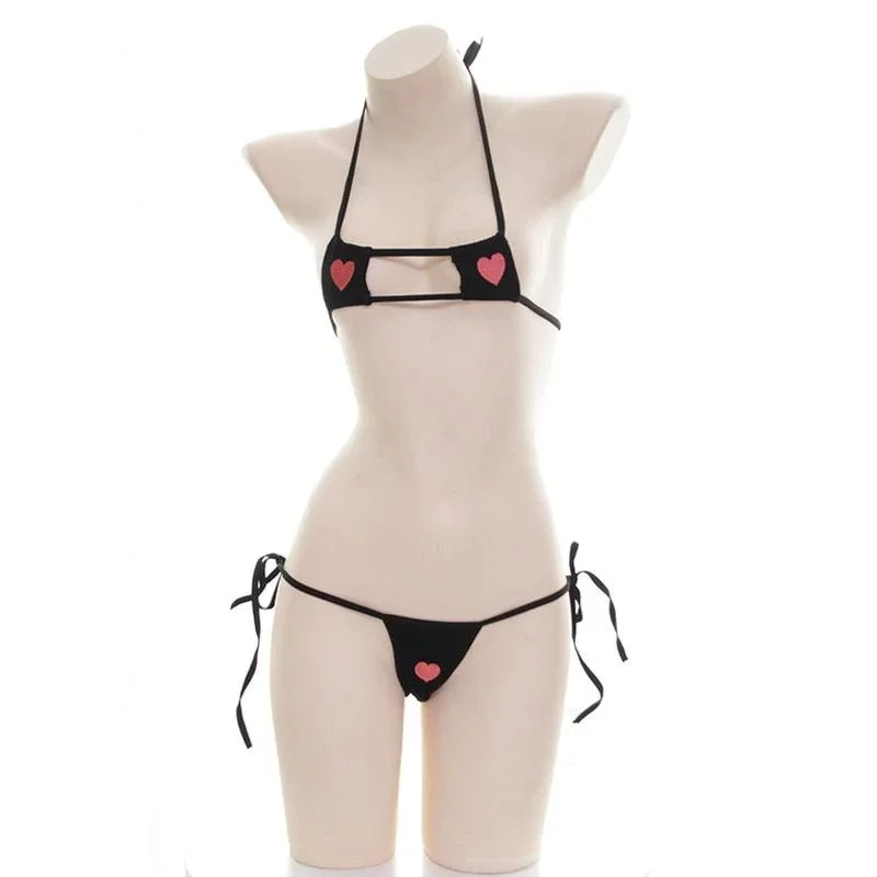 Japanese Nurse Heart Micro Bikini Collection