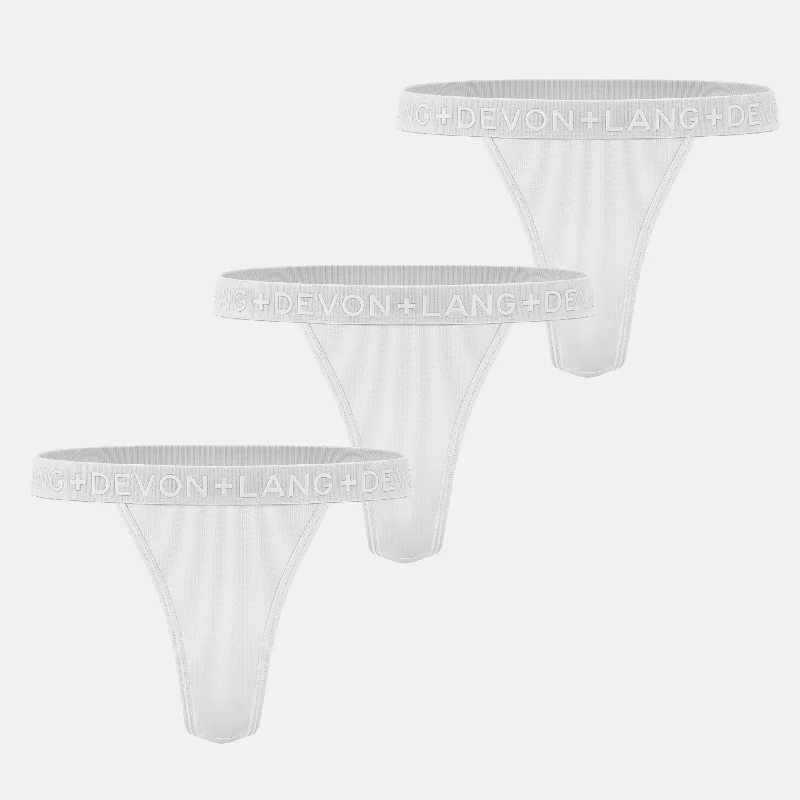 Katrina V-Thong - Multi-Packs - Glacier White