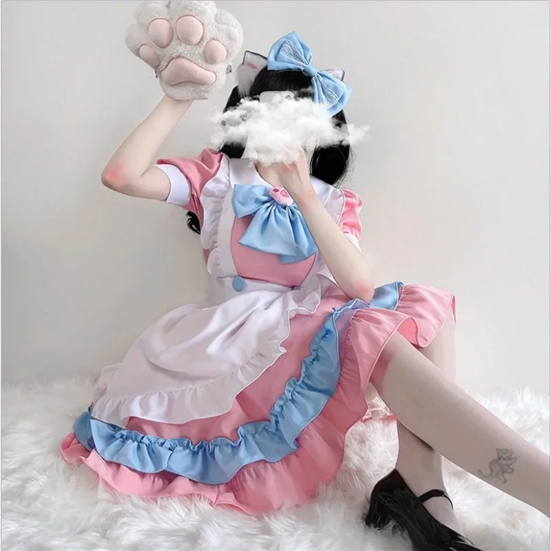 kawaii-lolita-pink-blue-maid-outfit