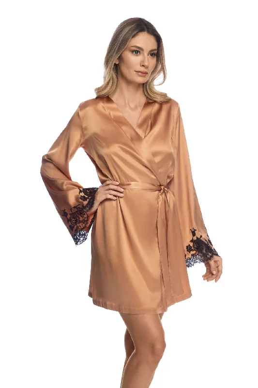 Htel Particulier Robe in Camel/Black