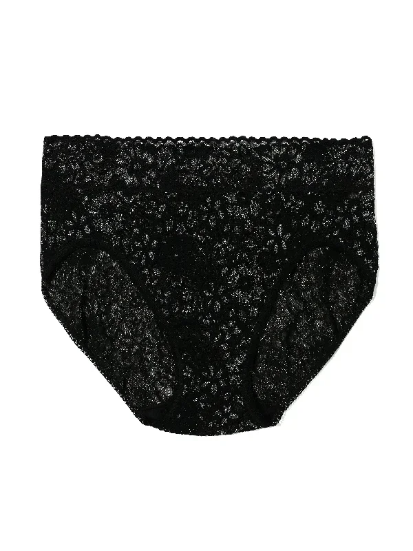 Lurex Daily Lace French Brief Black