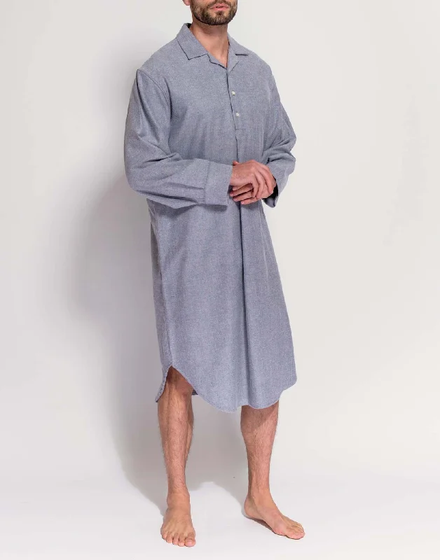 mens-ash-grey-herringbone-nightshirt