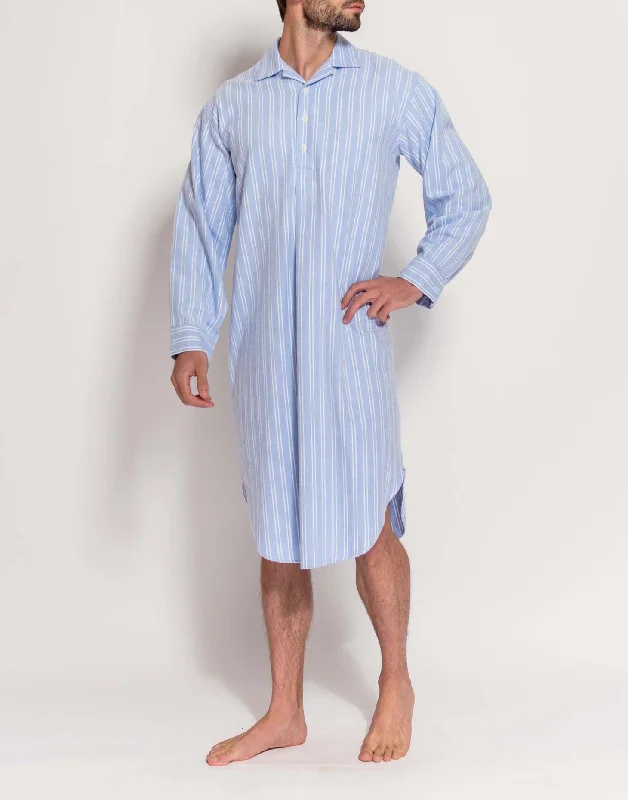 mens-westwood-blue-stripe-two-fold-flannel-nightshirt