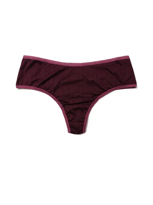 MoveCalm High-Rise Thong Dried Cherry Red