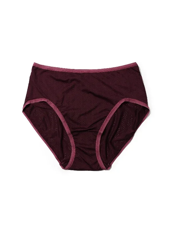 MoveCalm High Waist Brief Dried Cherry Red