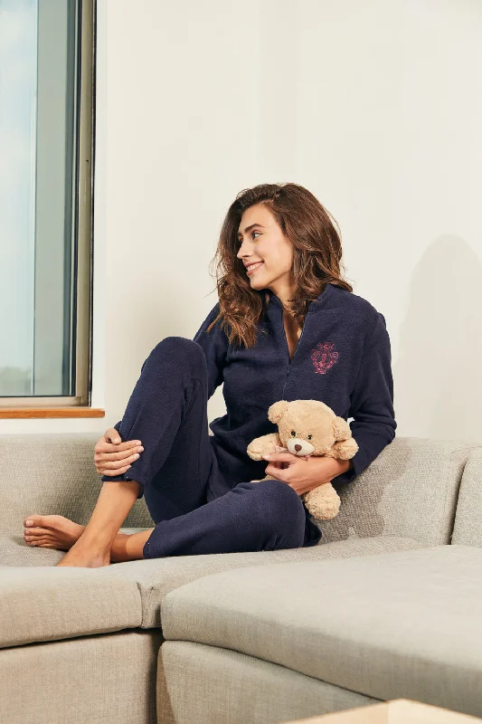 Cozy night-suit in soft polar fleece