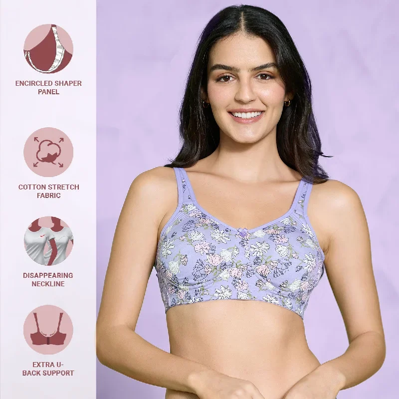 Nykd By Nykaa Everyday Delicate Floral Bra Light Blue NYB275