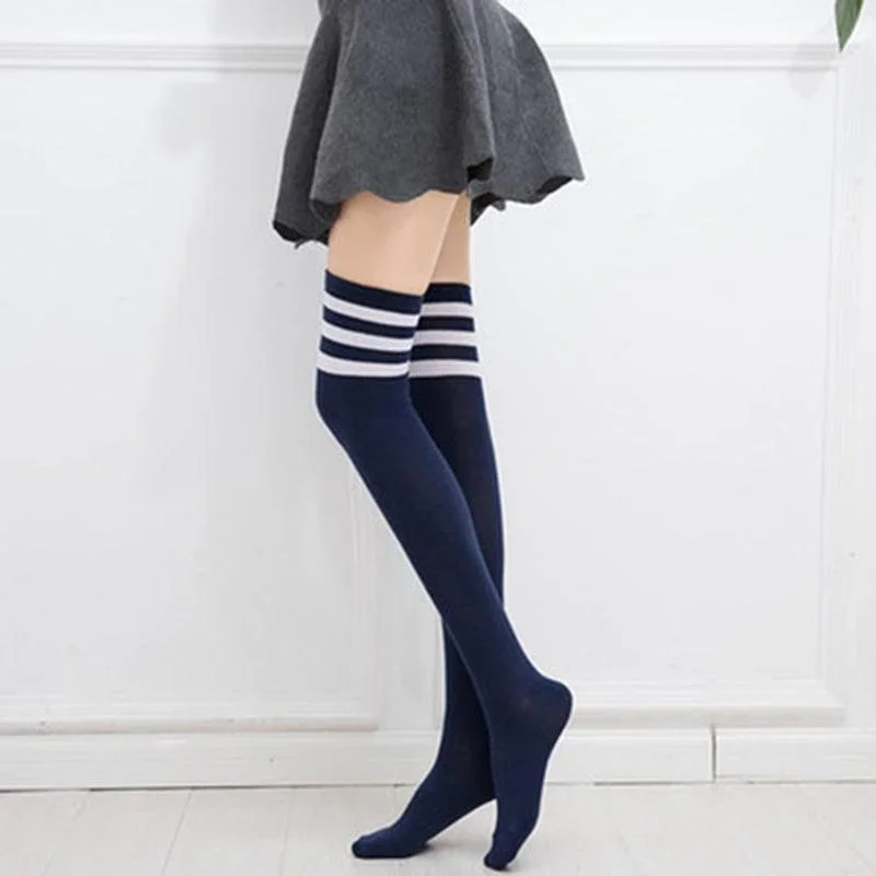 school-uniform-thigh-high-striped-sock-collection